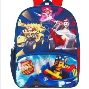 NEW! NICKELODEON Kid's Paw Patrol Multi-Pocket Lightweight School Backpack.